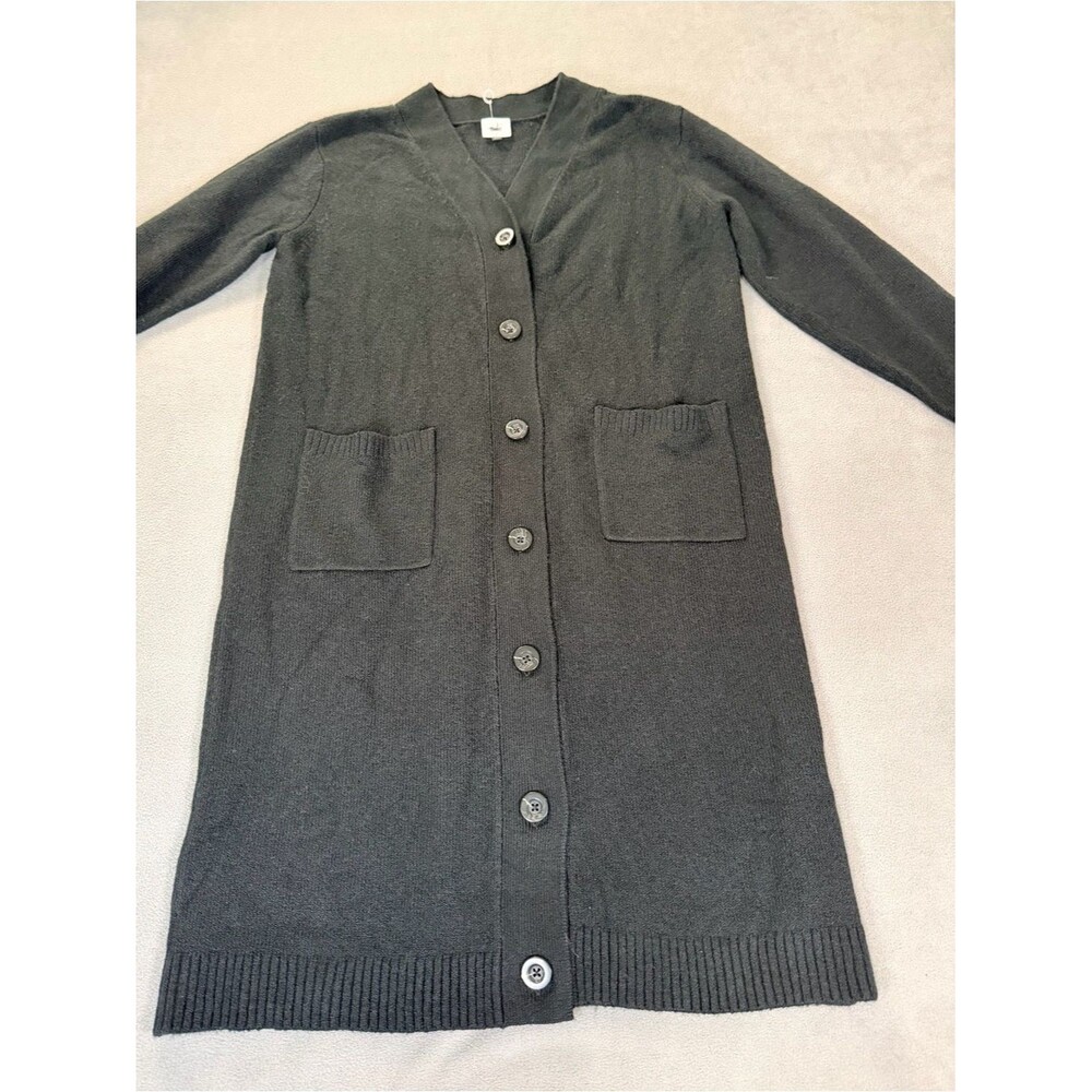 Cabi Drop-Off Cardigan #4472 Long/Midi/Duster-Small- Black- Originally $169-NEW